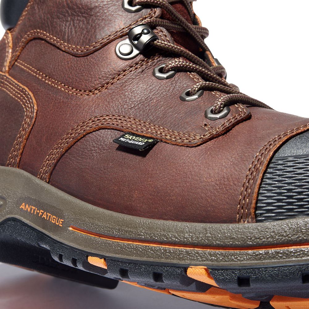 Botas de Trabajo Timberland Hombre Pro® Helix Hd 6\" Met Guard Comp Toe Marrones/Negras - Chile DXK-1